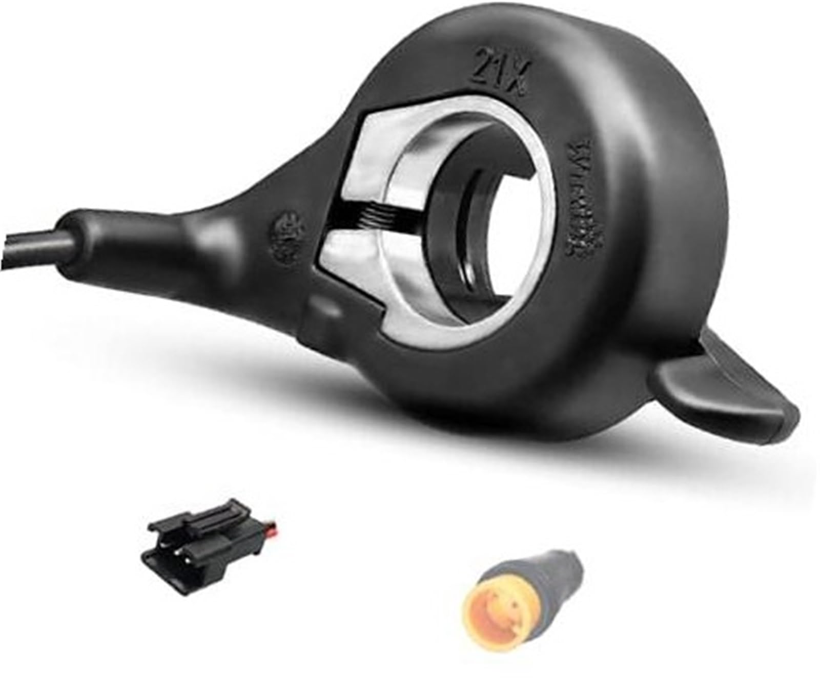 Acceleratore a pollice for bicicletta elettrica FT-21X, impugnatura destra, acceleratore a dito, controllo della velocità, for accessori for scooter elettrici Ebike E, compatibile con batterie