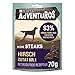 PURINA AdVENTuROS Mini Steaks Hundeleckerli getreidefrei, Hundesnack reich an Hirsch, 7er Pack (7 x 70g)