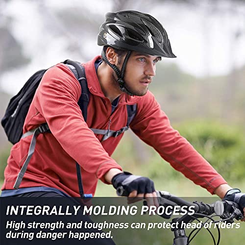 JBM Bike Helmet Lightweight - Adult Bike Helmet for Men, Bicycle Helmet for Women, Bike Helmets for Adults Bikes Helmets Adult Cycling Helmets Men’s Bike Helmet Women’s Helmet with Visor, Adult Helmet