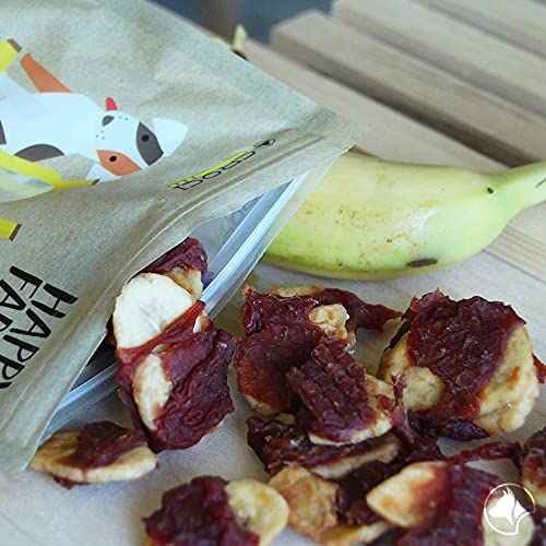 Croci Happy Farm – Kausnack für Hunde, natürlicher Hundesnack, mit Gemüse, Ente und Banane, 80 GR