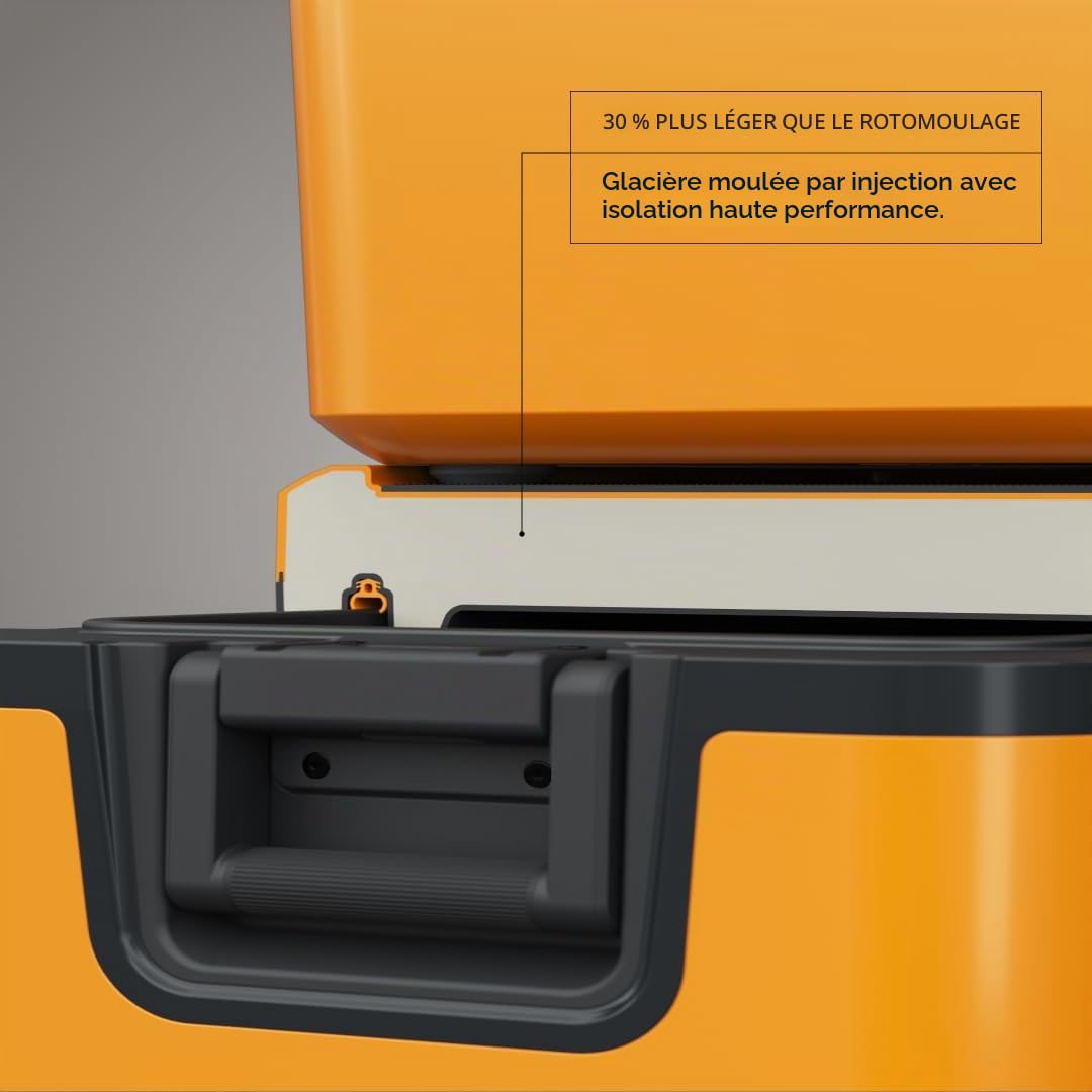 Dometic Recon Hardside - Glacière Rigide Isotherme - Thermobox Portable avec Robinet d'eau pour la Voiture, Excursions ou Le Camping
