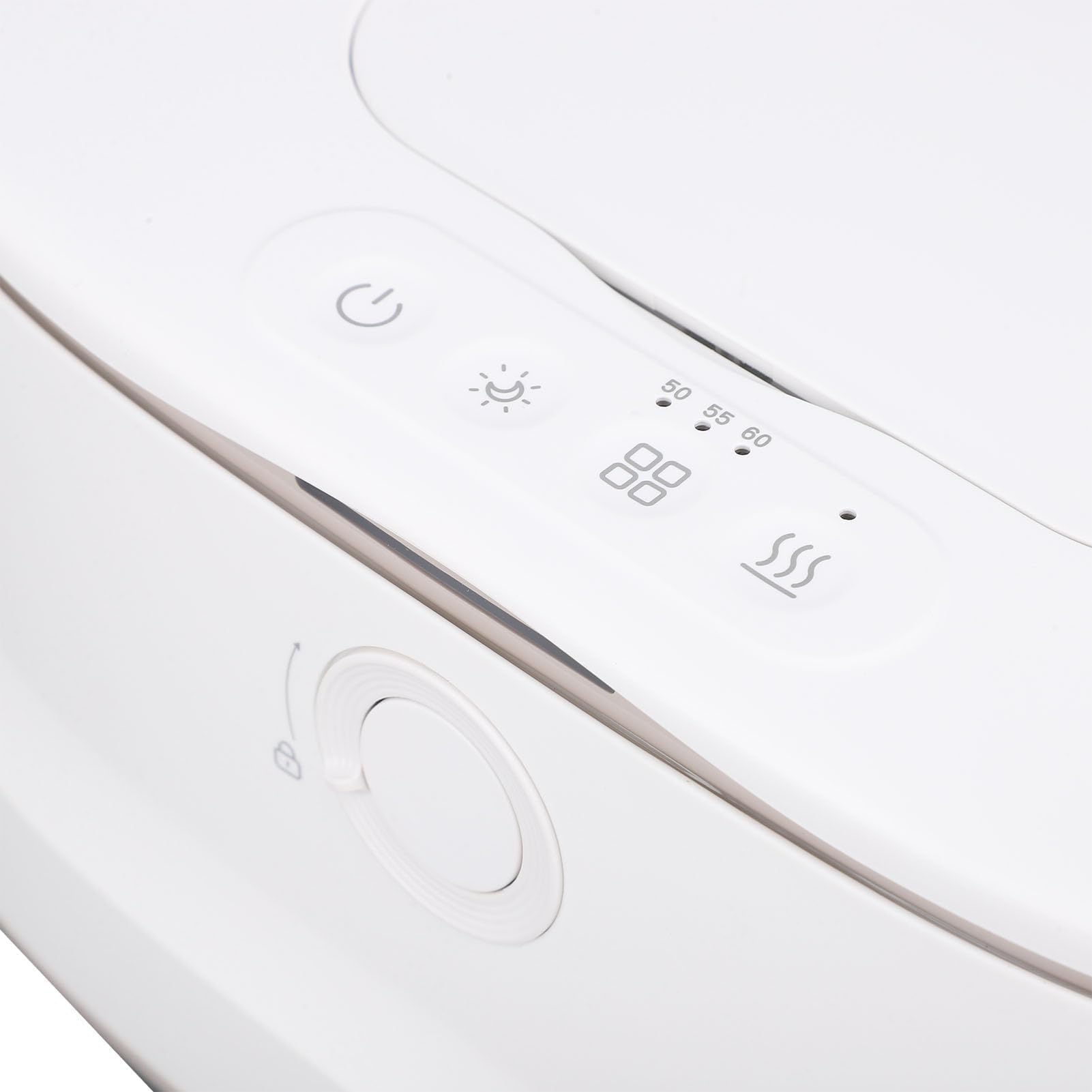 Feuchttuchwärmer, Innovatives Federdesign, 3 Stufen, Temperaturverstellbar, PP-Material, Feuchttuchwärmer, Spender mit Nachtlicht für Zuhause