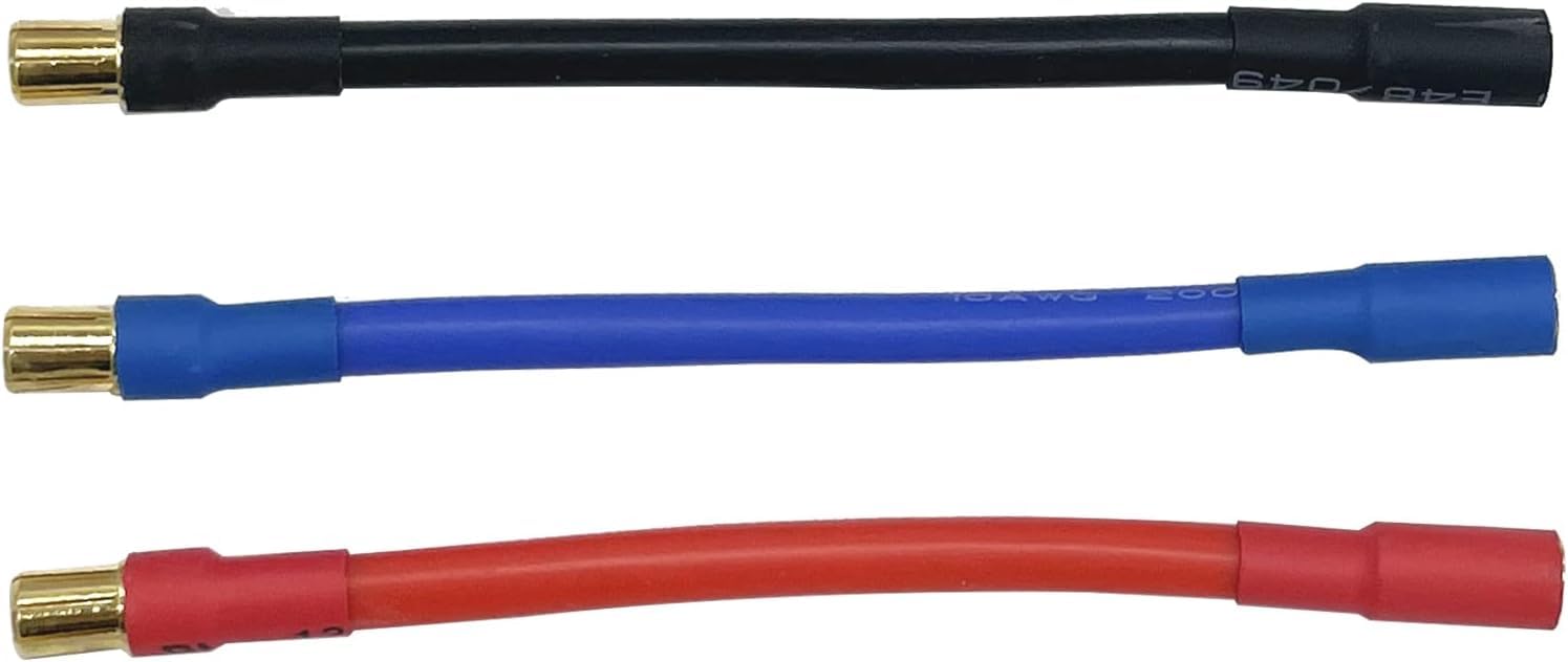 Lot de 5 paires de connecteurs Bullet 3,5 mm vers connecteur Bullet 4 mm fiche banane or sans fil adaptateur pour moteur RC voiture bateau FPV ESC Lot de 5 paires de connecteurs Bullet 3,5 mm vers connecteur Bullet 4 mm fiche banane or sans fil adaptateur pour moteur RC voiture bateau FPV ESC