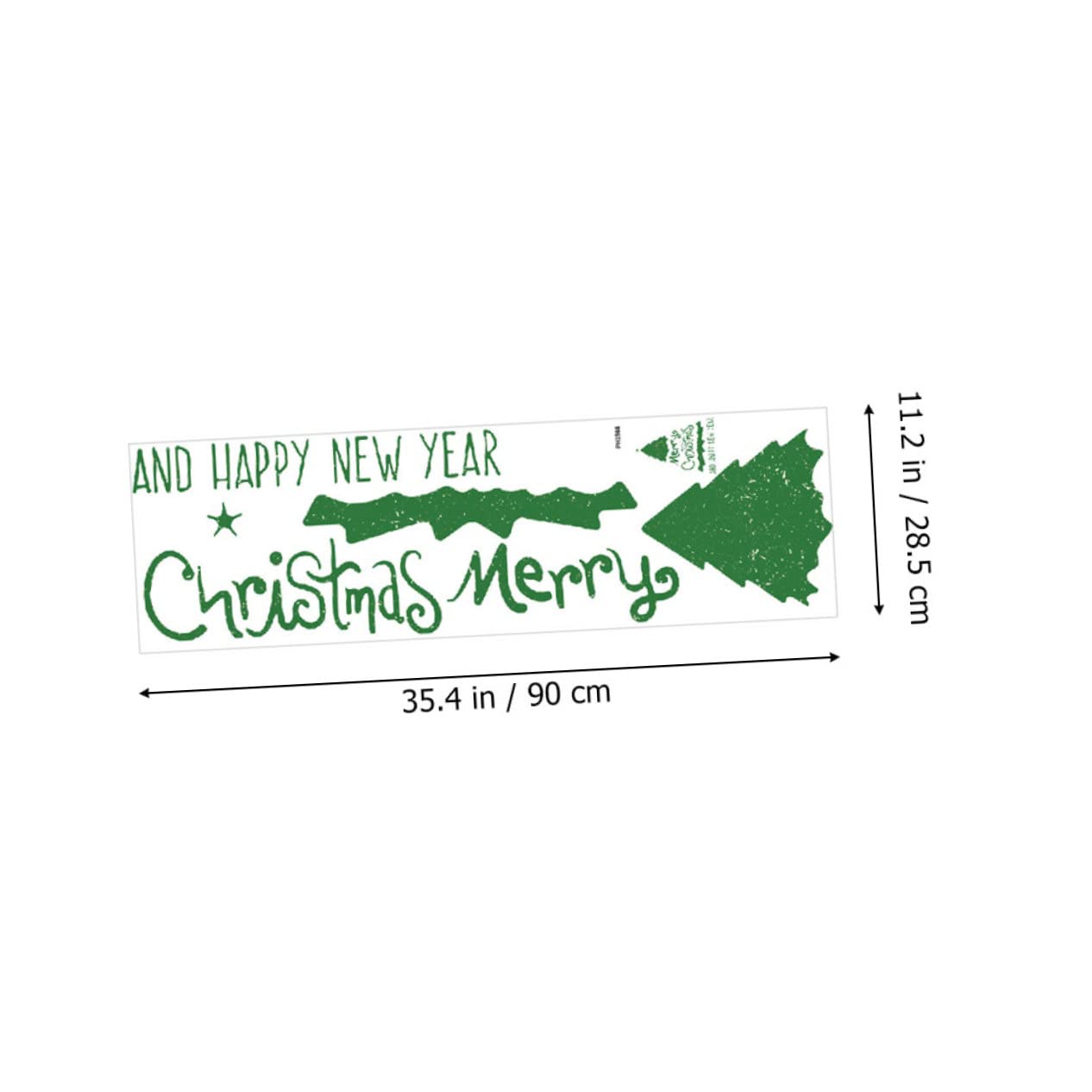 Amosfun 5 Juegos Vinilo Decorativo Árbol De Navidad Ventana Fiesta De Navidad Adornos Navideños Para El Dormitorio Calcomanías Decoración Navideña Green De Polivinilo 2 Hojas * 5