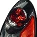 SPEC-D TUNING Smoke Lens Tail Lights Compatible with 2001-2005 Chrysler PT Cruiser, Left + Right Pair Assembly