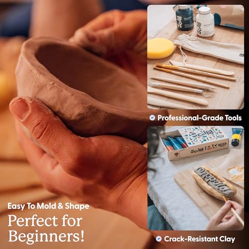 image for Sculpd - The Original Pottery Kit - Complete Air Dry Clay Kit for Adul
