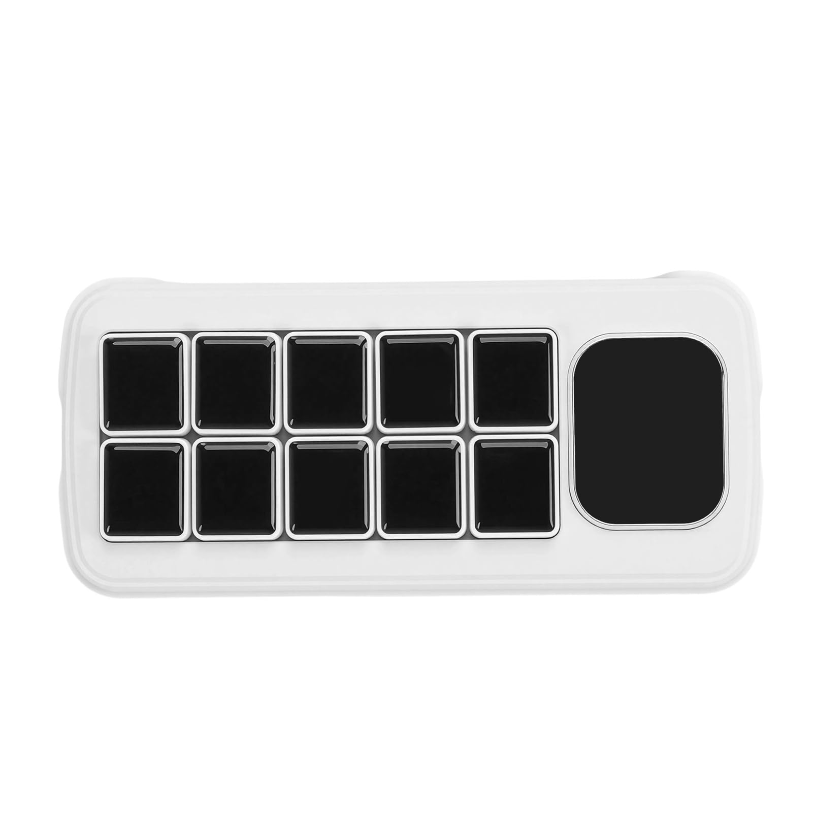 Luqeeg Ai Voice Control Panel, Smart Home Voice Control Panel, Unterstützung für Onboard 10 X 0,85 Zoll Mechanische LCD-Makrotasten und 2,01 Zoll Sekundärer Bildschirm, (Black)