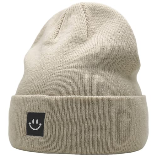 Image of 55cube Knit Beanie Hat Cuffed Plain Skull Cap for Men Women