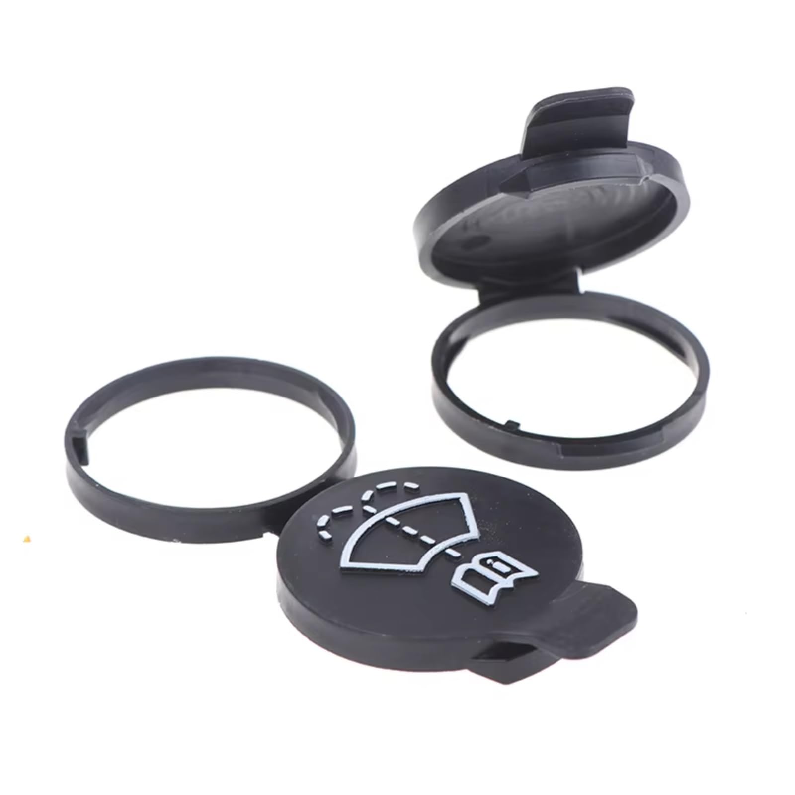 Tapa del depósito de líquido limpiaparabrisas Compatible con Chevrolet Camaro, Equinox 2010-2016 y Colorado 2015-2016. 2 Tapas para el depósito de líquido limpiaparabrisas.