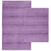 Garland Rug 2-Piece Essence Nylon Washable Bathroom Rug Set, Purple