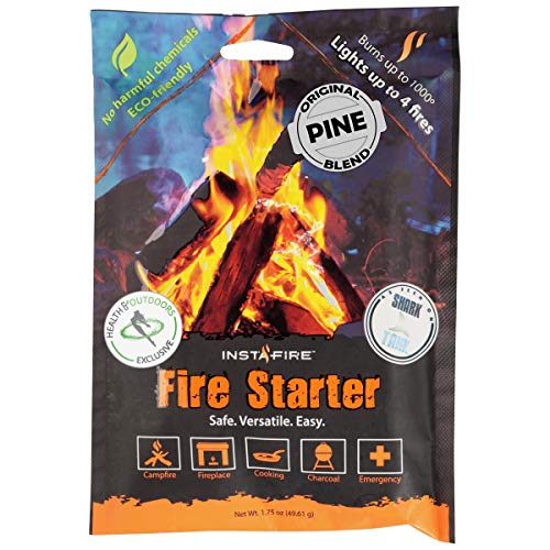 Insta-Fire Original Blend Granulated Fire Starter, All Natural, Eco-Friendly, InstaFire Lights Fires in Any Weather 1.75oz Pouches (6 Packs)