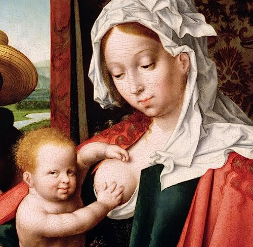 Art Mural la Sainte Famille Joos Van Cleve | Huile sur Toile Célèbre