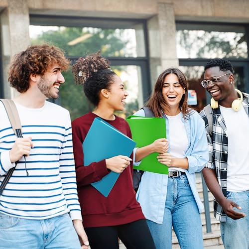 Rapesco 1826 ECO Ringbuch, 2 Ringe, 38 mm Rücken, A4, Sortierte Transparente Farben, 10er Pack