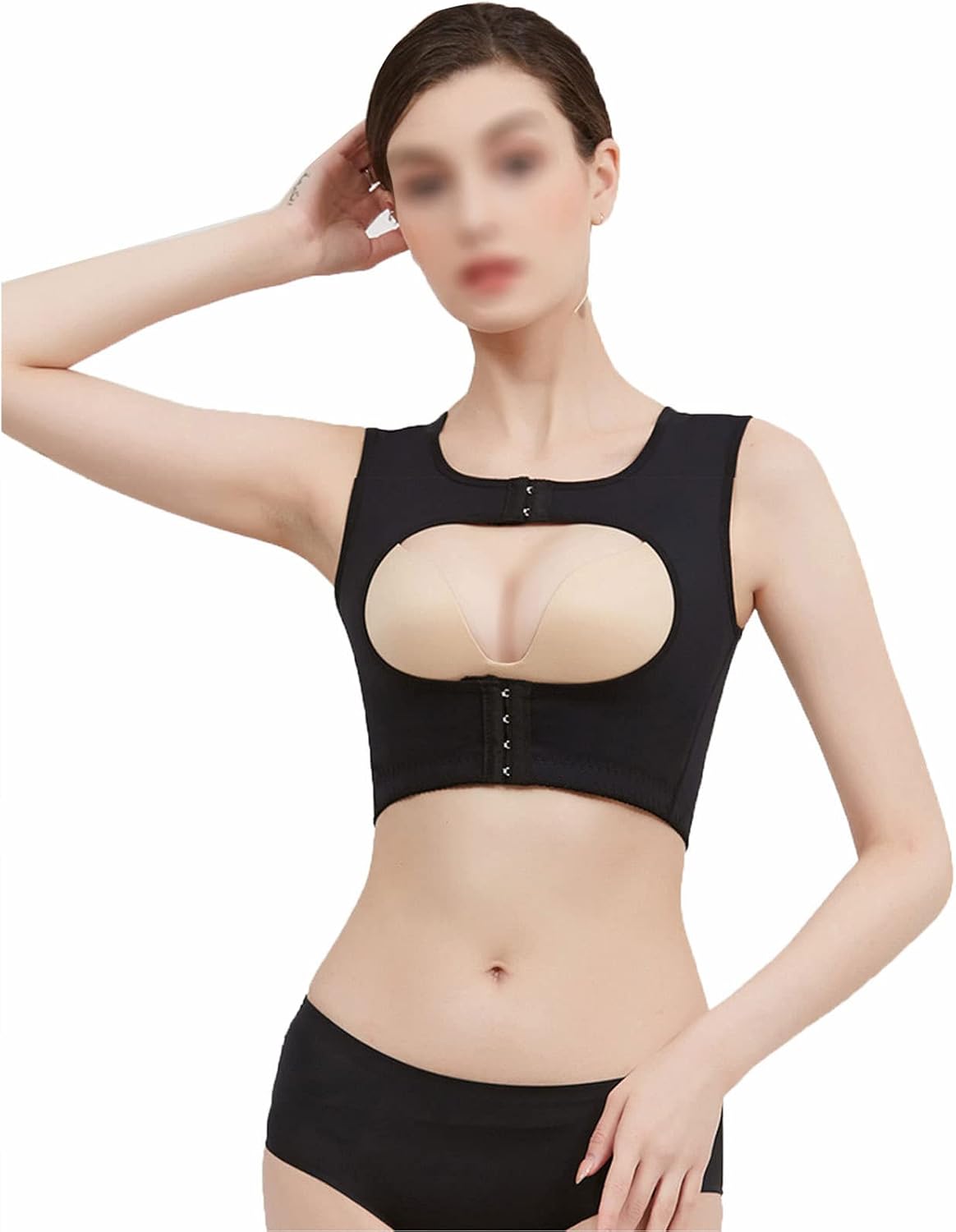 Invisible Shape Chest Clothes Chest Brace Belt Women Posture Corrector Brace Corset Back Support Brace Corrector,Black-Small