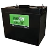 PumpSpy 12v 75Ah Maintenance-free Sump Pump Battery AGM Ideal for Start-stop Applications, Insusceptible to Vibration, Handles High Electrical Loads