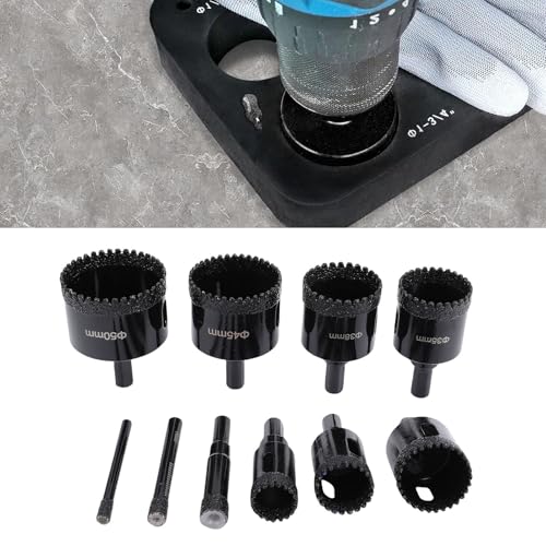 Kit de 10 brocas escalonadas para baldosas y vidrio miniatura 4