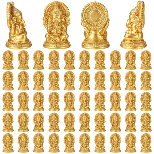 Estatuas de Elefante Dorado de Resina 50 Pzs miniatura 1