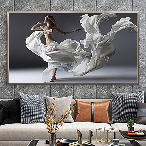 Peinture portrait femme moderne pour la décoration murale de votre salon