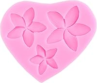 Vista 8 de ZiXiang Plumeria - Molde de silicona para flores de hibisco, moldes para decoración de pasteles, decoración de cupcakes, caramelo de chocolate