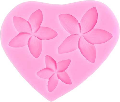 Miniatura 8 de ZiXiang Plumeria - Molde de silicona para flores de hibisco, moldes para decoración de pasteles, decoración de cupcakes, caramelo de chocolate,