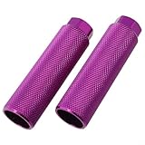 Clavijas de aleación de aluminio para bicicletas de carretera y montaña, montaje de eje delantero y trasero, compatible con ejes de 3/8 pulgadas y 9 mm (morado)