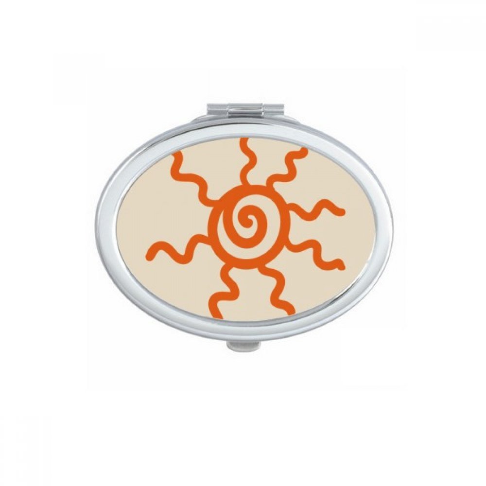 Miroirs de poche à la main avec motif soleil, l'idée cadeau mignon idéal
