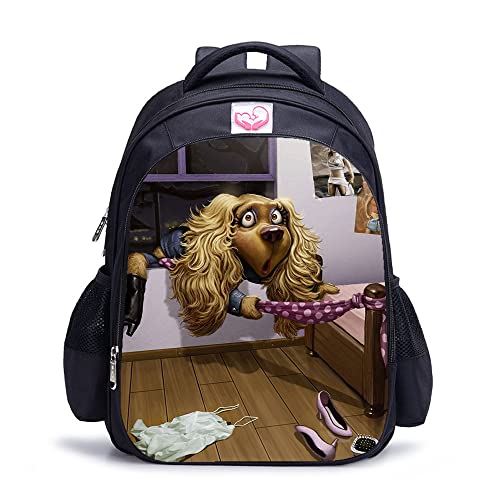 Cartable enfants 16 pouces sac à dos d'impression 3D scolaire mixte