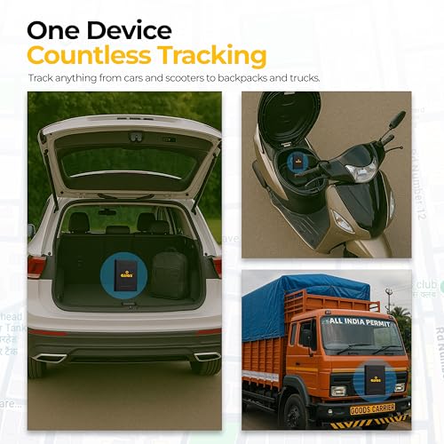 Image of Ajjas GO (with 24 Months 4G SIM Recharge) - Wireless GPS Tracker for Car, Family Vehicles, Scooty or Bag | 10000 mAH Battery | Magnetic Grip | Voice Monitoring