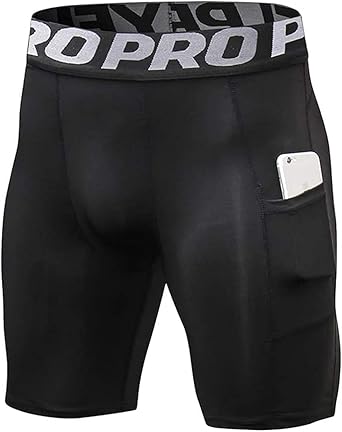 Short Compression de Sport Homme Élastique Leggings Short Collant Pour