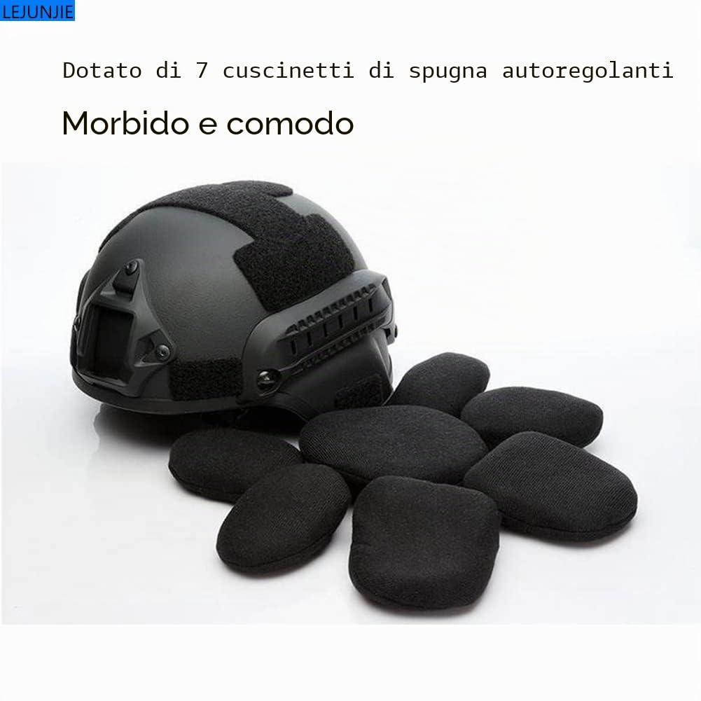 MICH Caschi tattici con maschera staccabile per Airsoft, Paintball e Caccia - Perfetti per le attività all'aperto