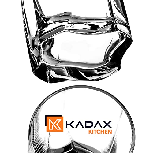 KADAX Bicchieri Trasparenti da Cocktail in Vetro, Bicchieri Highball con Profilo Alto per Long Drink, Mojito e Acqua, Tumbler Moderni (Set di 6, 380 ml) - immagine 6