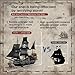 Pirate Ship Building Kit, Black Pearl Caribbean Pirate Ship Mini Building Block Sets for Adults, Pirate Ship Toys Gift for Kids Boys 8-12, Not Compatible with Lego Pirate Ship Set, 1424 PCS