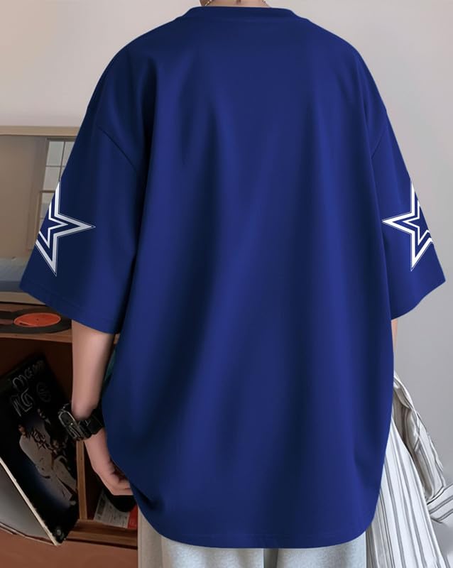 Image of AUSK Men's Half Sleeve Drop Shoulder Loose T-Shirt || Off Shoulder Printed Oversized Tshirt for Mens