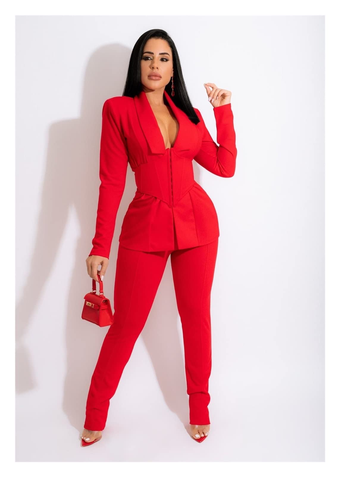 Rojo Traje Con Saco Color Vino Outfit Hombre Saco Rojo Outfit