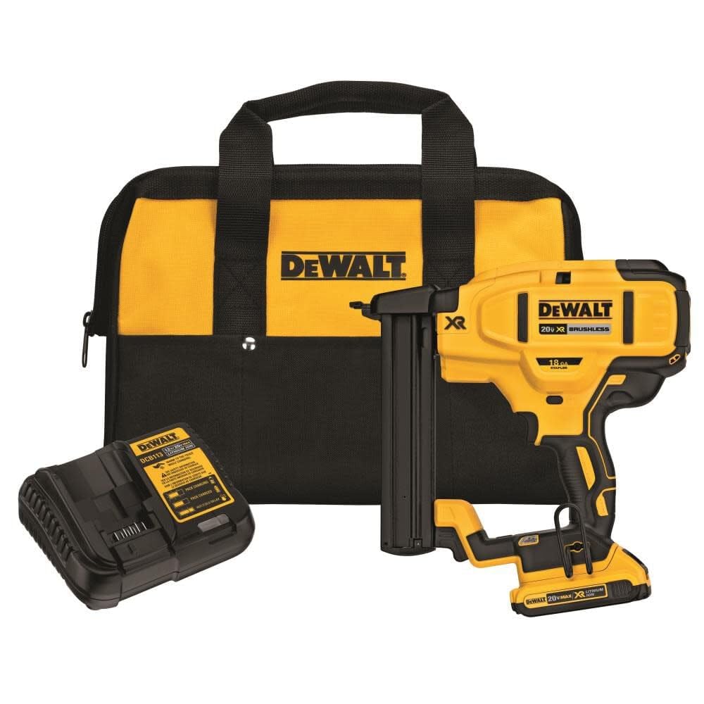 DEWALT 20V MAX* Narrow Crown Stapler Kit, 18GA (DCN681D1)