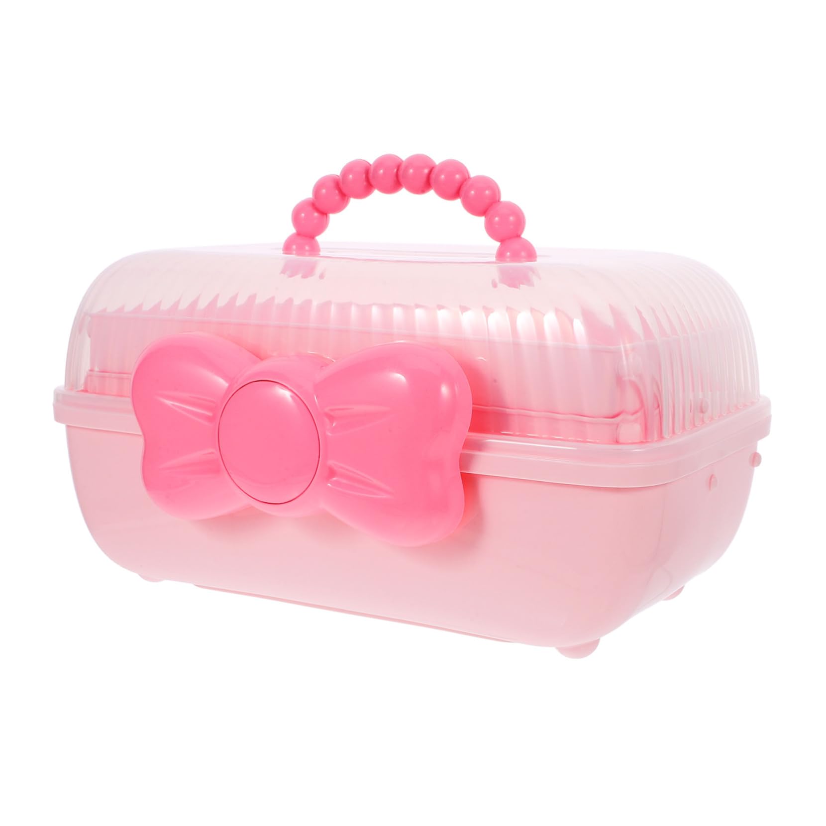 Haargummibox Aufbewahrungsbox für Haarschmuck Schreibtisch-organizer für Haaraccessoires Tragetasche für Kopfbedeckungen Kleine Schmuckbox mit Ausreichend Stauraum