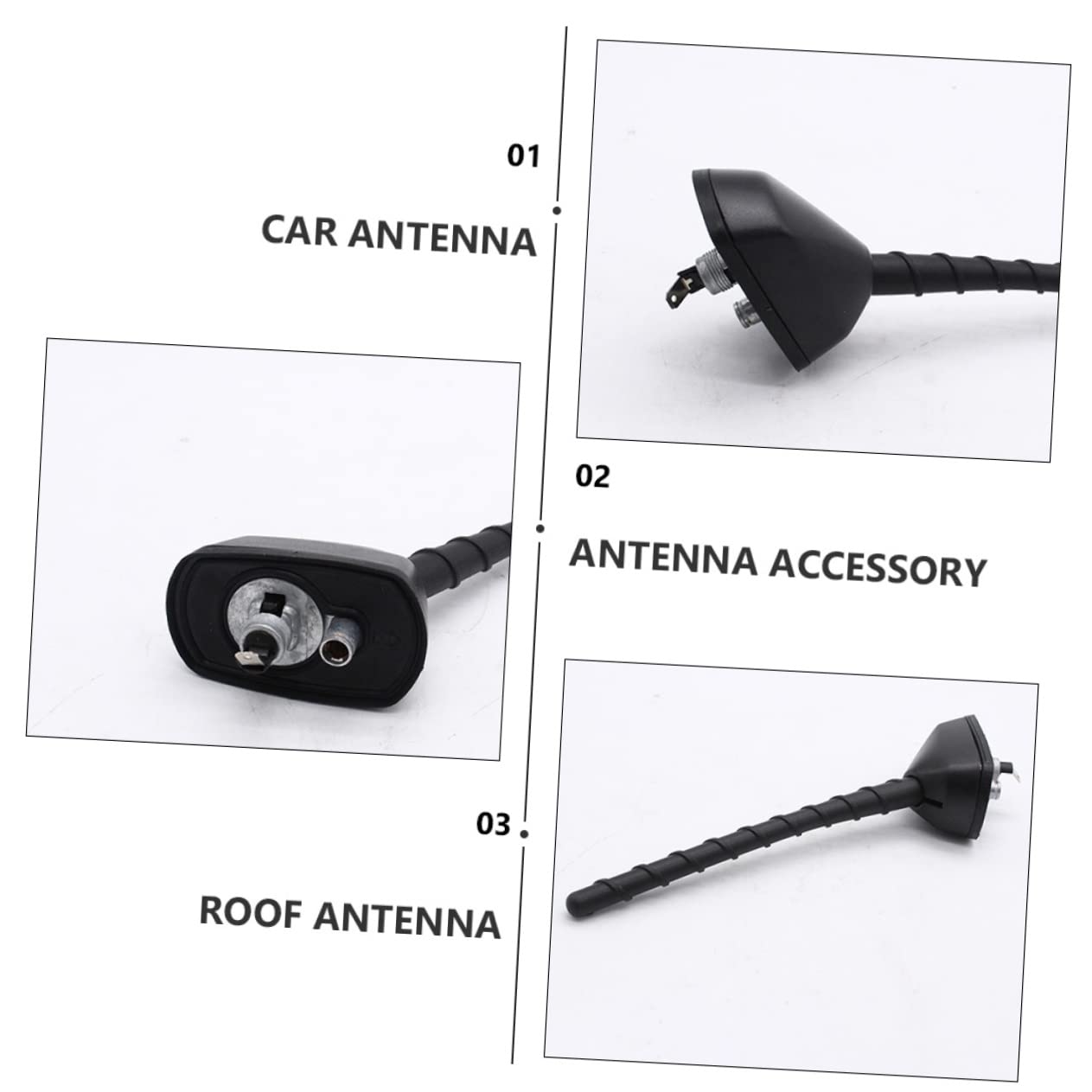 jojofuny Antena Modificada para Coche Decoración De Techo Accesorio Modificado para Techo Antena Modificada para Coche