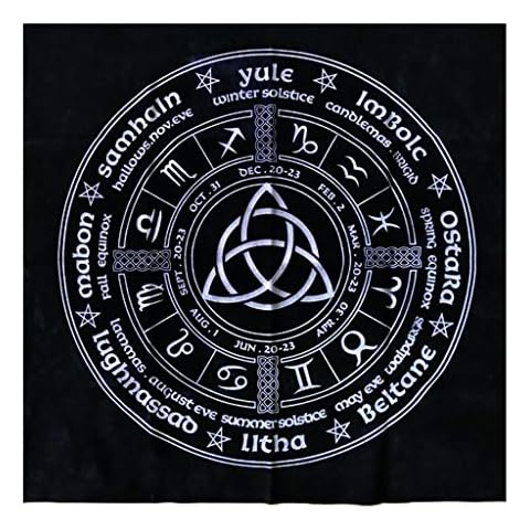 DENGHENG Sternbild Tarot-Tischdecke Hexe Wahrsagung Altartuch Samt Matte Brettspiel Astrologie Orakelkarte Block Cover