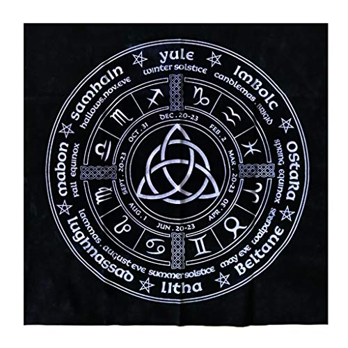DENGHENG Sternbild Tarot-Tischdecke Hexe Wahrsagung Altartuch Samt Matte Brettspiel Astrologie Orakelkarte Block Cover