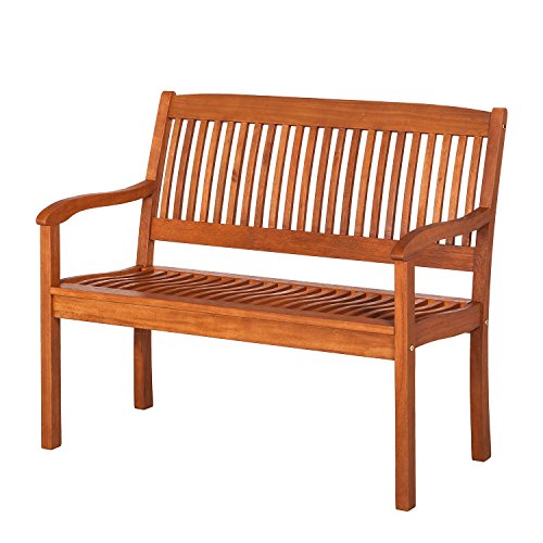 MERXX Bank Maracaibo aus Eukalyptus in braun 2 Personen, FSC Mix