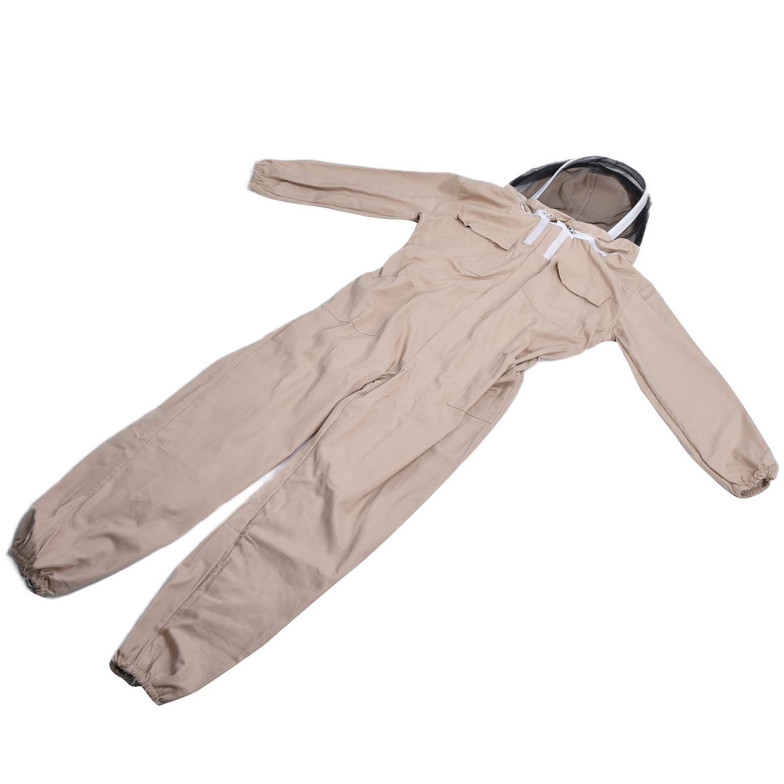 Tnfeeon Tuta da Apicoltura, Abbigliamento e Attrezzature per Apicoltori – Taglia XXL – con Tasca Anteriore, Cappello e Velo Rimovibile – Tessuto Ultra-Sottile e Traspirante