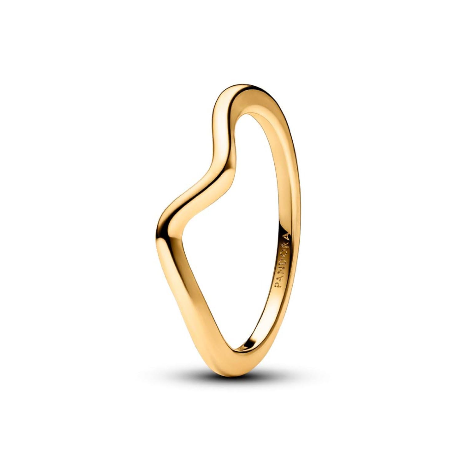 Pandora Timeless Wave 14k gold-plated ring, 56