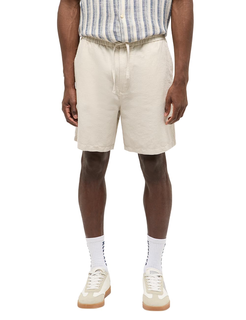 MUSTANG Style Linen Jogger - Shorty Mężczyźni
