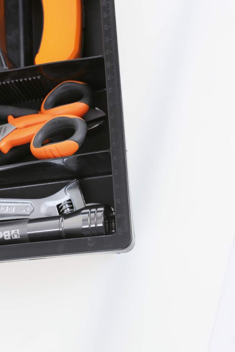 Beta CP15 - Cestello in materiale plastico con contenitore e vaschette portaminuterie asportabili, vuoto