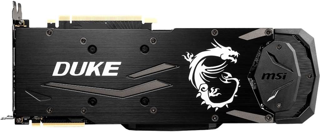 MSI GAMING GeForce RTX 2080 8GB GDRR6 256-bit HDMI/DP/USB Ray Tracing Turing Architecture Graphics Card (RTX 2080 DUKE 8G OC)