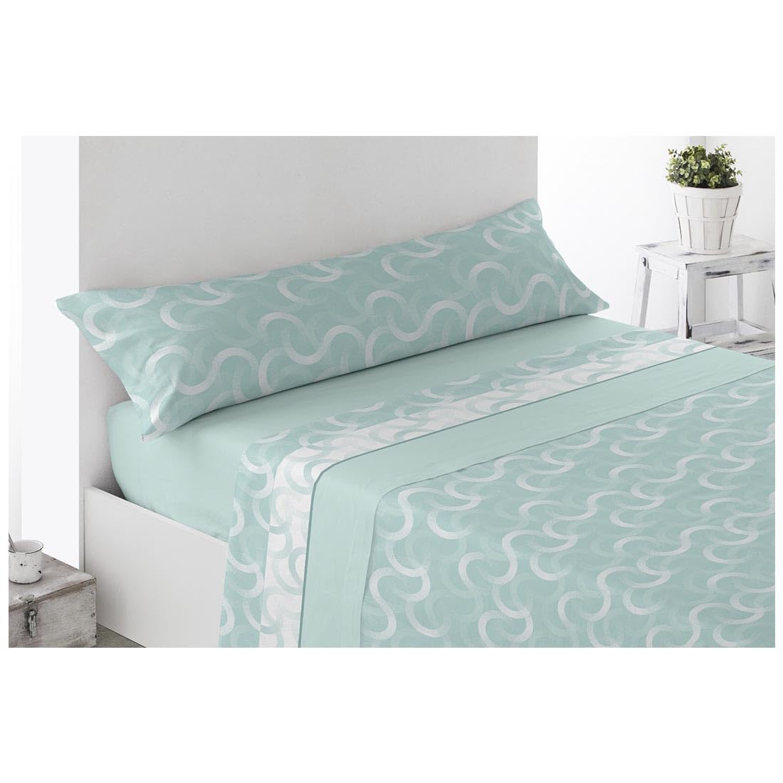 Acomoda Textil – Juego de Sábanas Térmicas de Pirineo. Sábanas de Invierno Tejido Polar para Cama Individual y Matrimonio, 3 Piezas Ropa de Cama Ajustable, Suave y Cálida. (Seron Verde, Cama 90 cm)