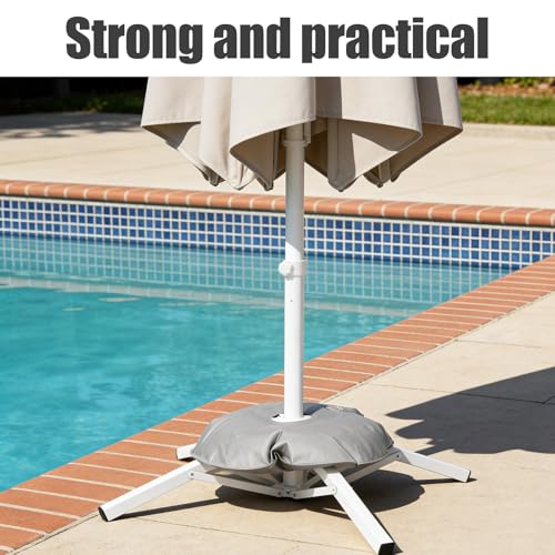 Support de parasol portable et base de lestage extérieure robuste - 8