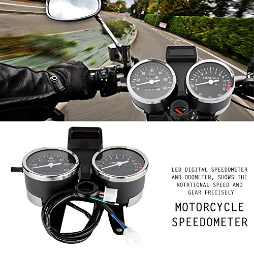 KIMISS Speedometer Gauge, Motorcycle Modified Accessories Speedometer Odometer Tachometer for Suzuki GN125 by KIMISS - Image 4
