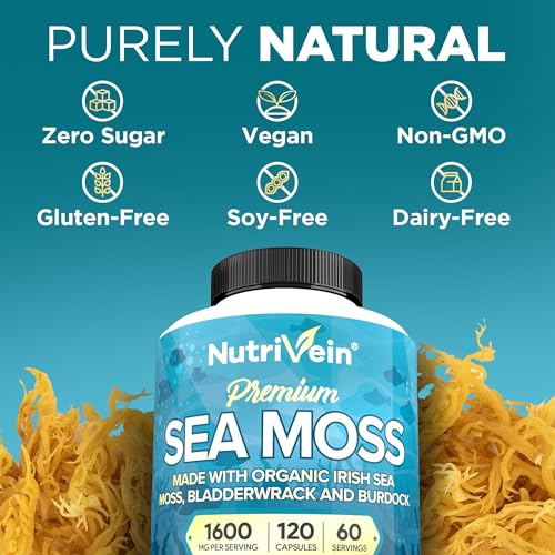 Nutrivein Premium Organic Irish Sea Moss Capsules