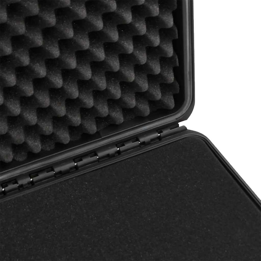 Maletín rígido portátil para cámara de viaje en avión, color negro, 54 x 41,5 x 29 cm, polipropileno, funda para cámara con inserciones de espuma para equipo fotográfico, objetivo y accesorios